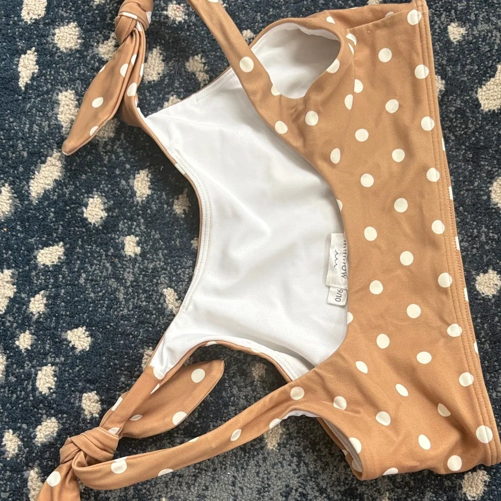 Minnow - brown and cream Polka Dot Bikini Set - Picture 5 of 5